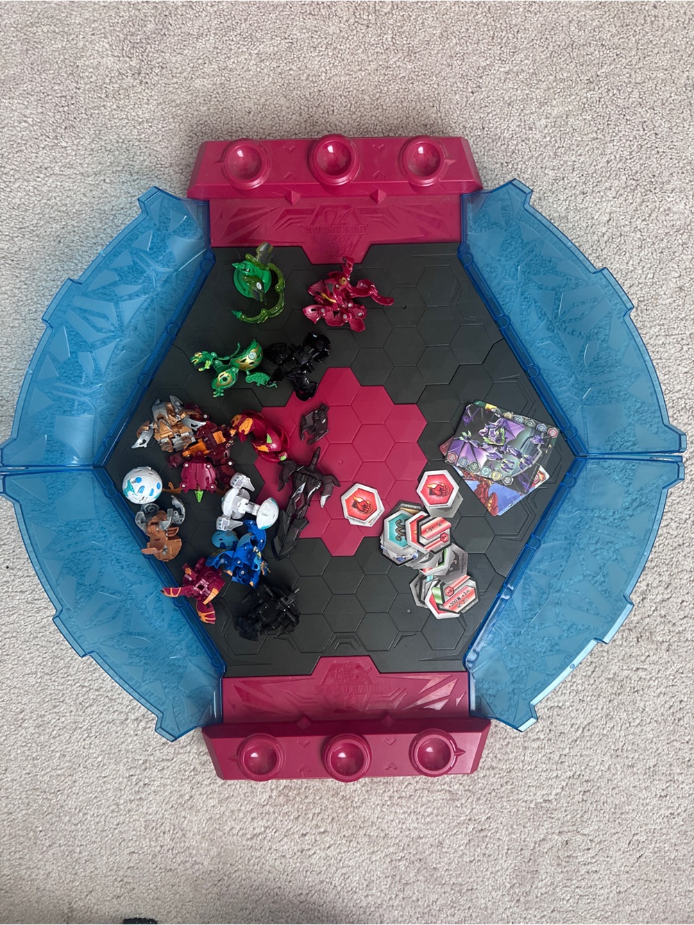 Bakugan Lot - Arena, Creatures, Cards, Chips